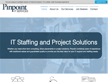 Tablet Screenshot of pinpointitservices.com